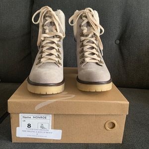 NEW Shearling Lace Up Bootie